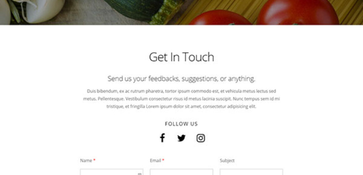 Restaurant – Contact