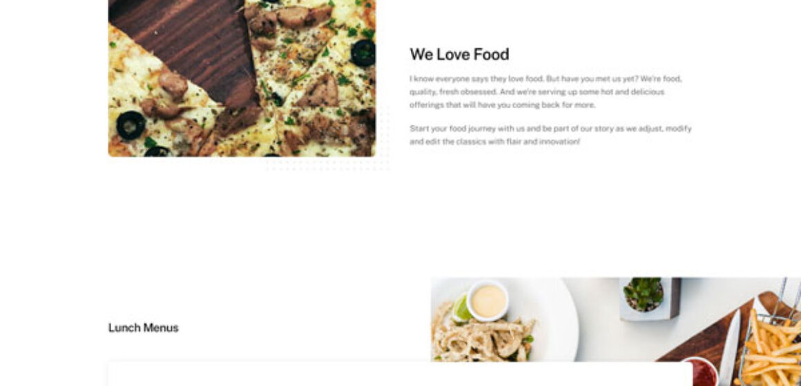 Ristorante – Menu