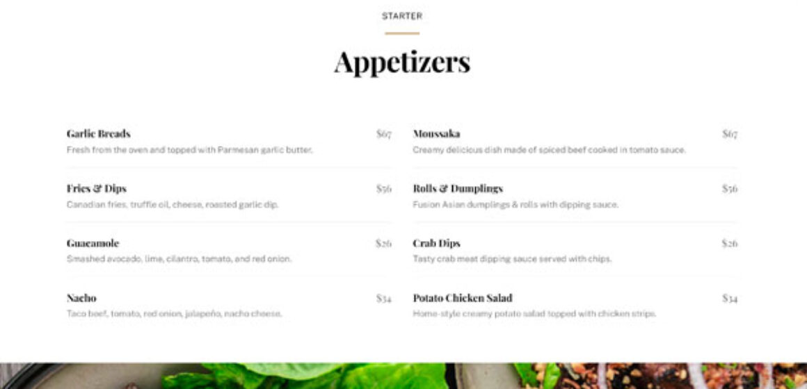 Resto – Menu
